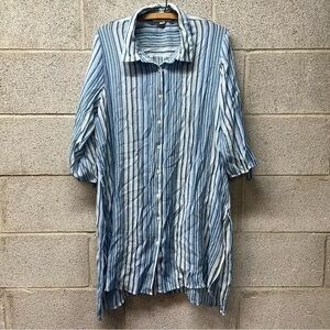 Indigo Rose Button Down Tunic